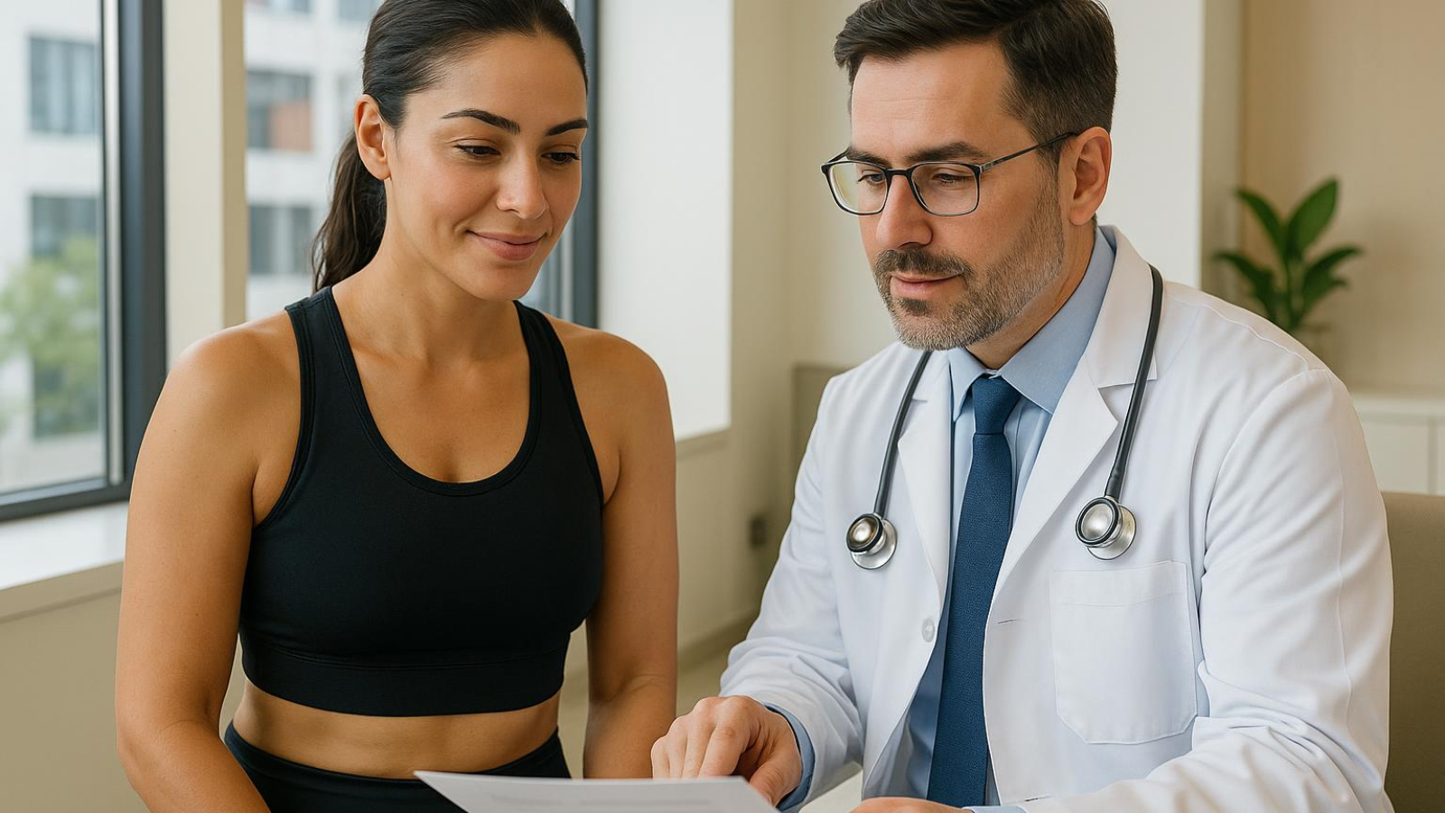 Patient discussing liposuction recovery timeline Turkey with surgeon in Istanbul clinic