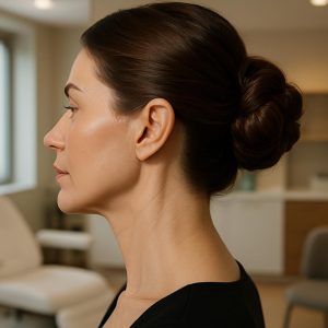 Refined neck and jawline after deep plane neck lift in Istanbul clinic